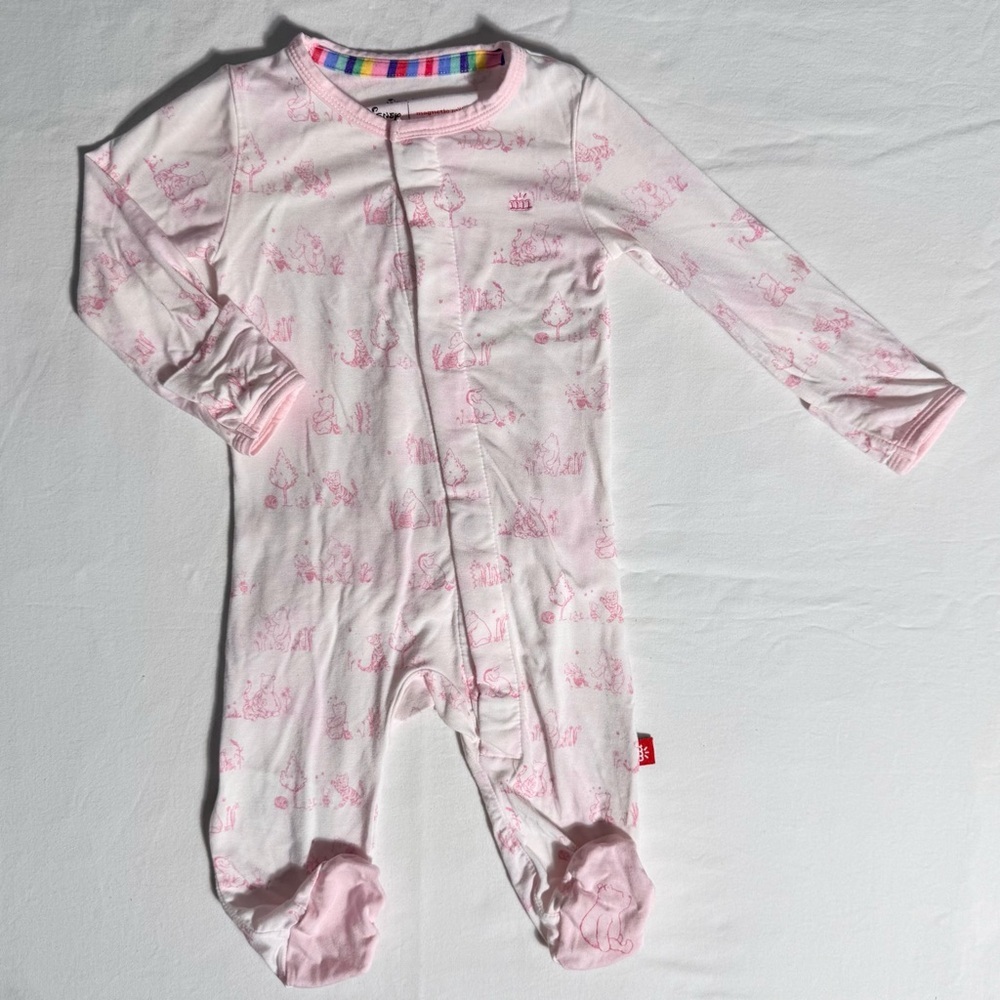 Magnetic Me Disney Footie Girls 0-3M Winnie the Pooh Sweeter Than Honey Sleeper